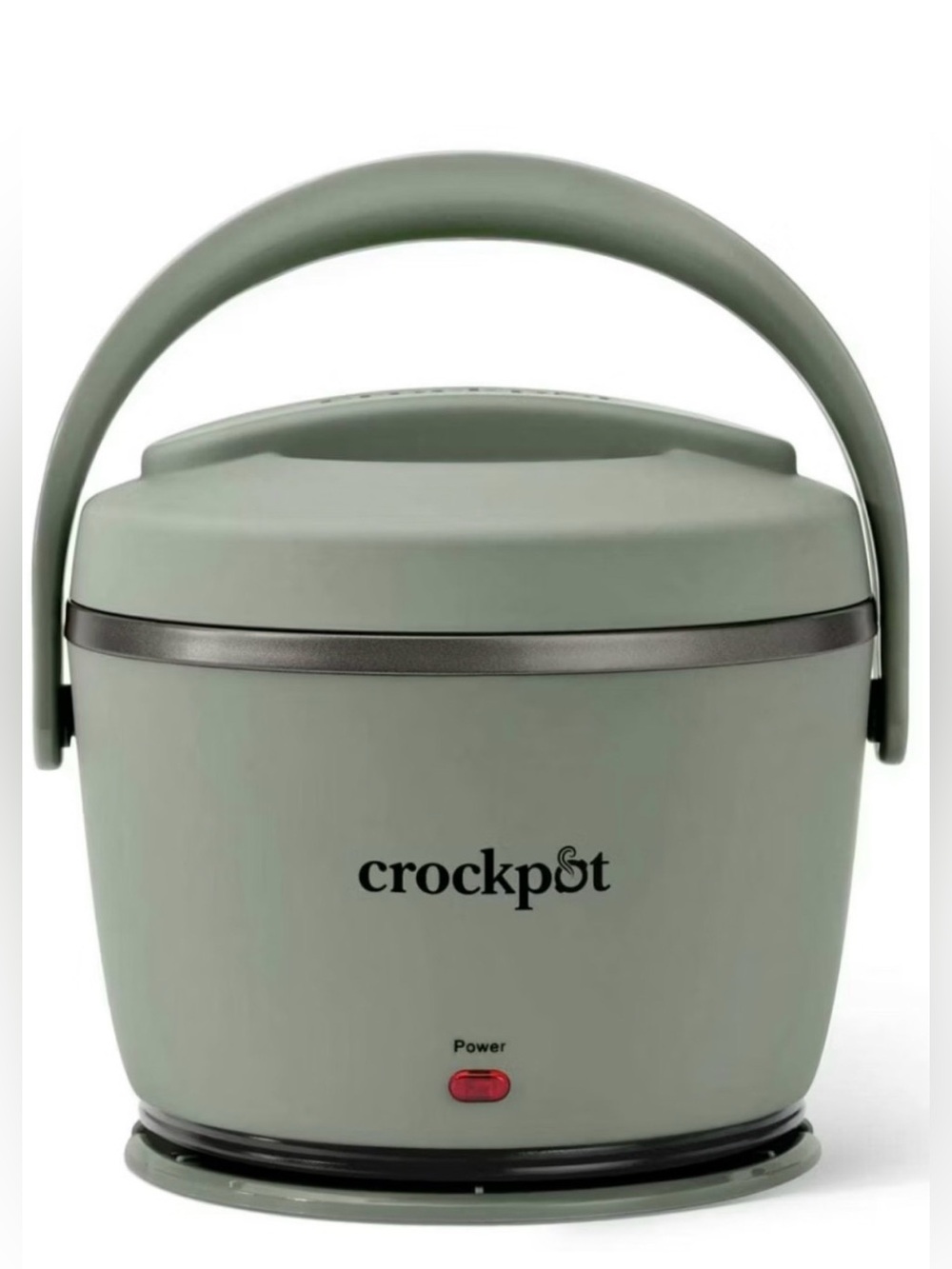 Crockpot Sage Green Portable Food Warmer with Carry Handle